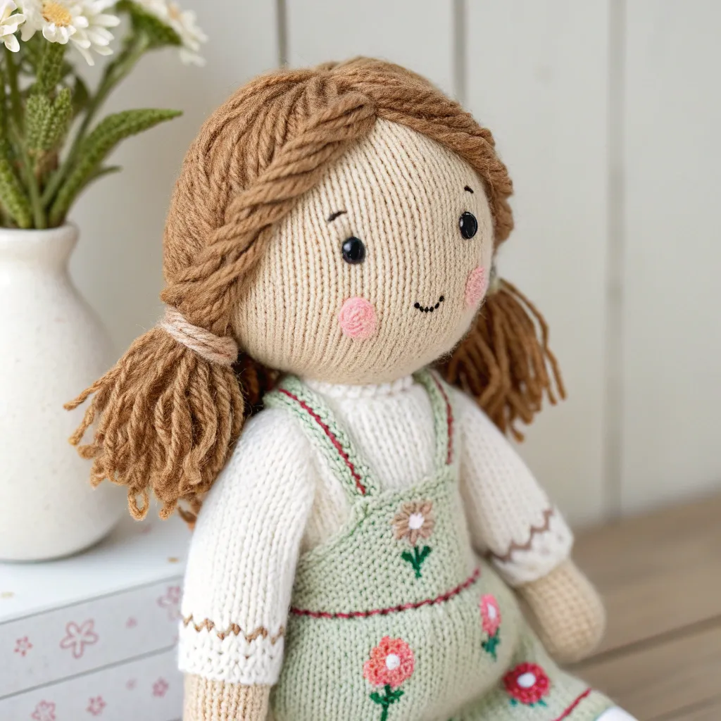 Handmade Knitted Doll